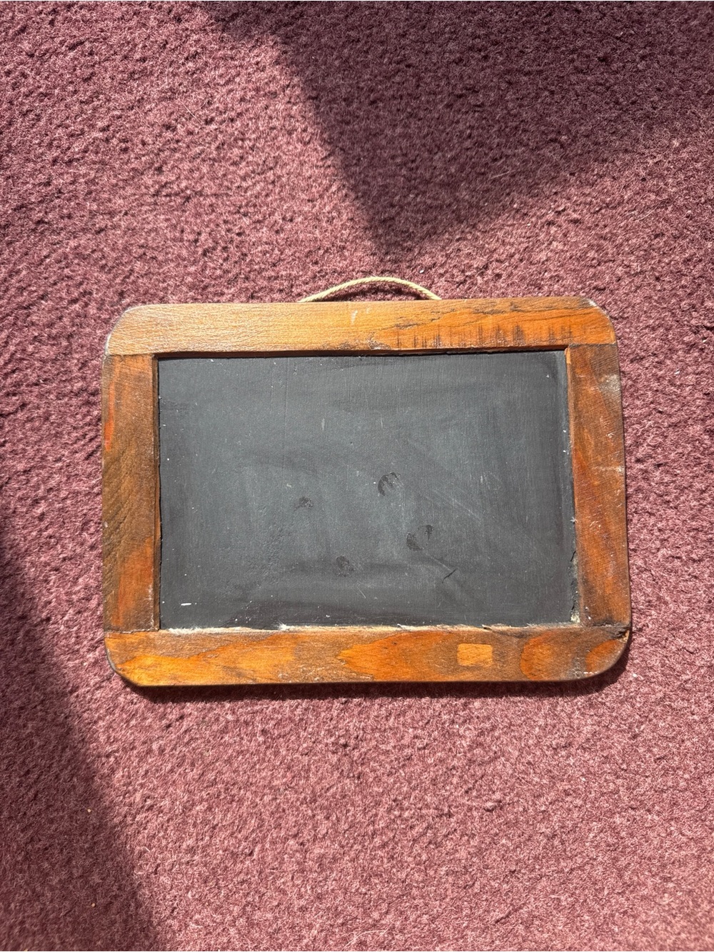 Vintage Wooden Framed Blackboard Slate - Black Writing Surface